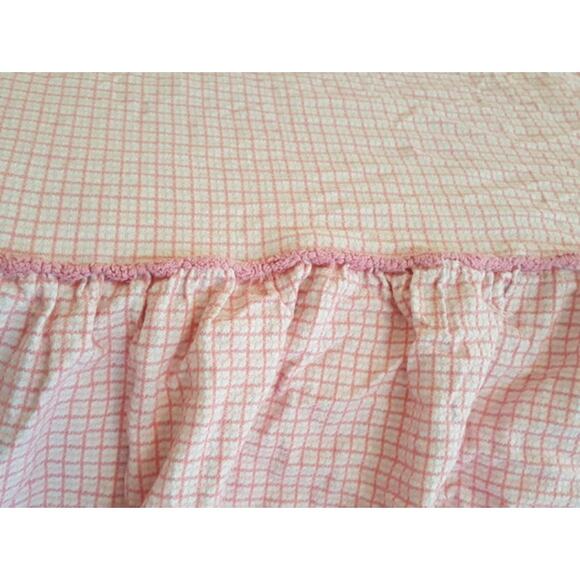 2 Rare Morgan Jones Vintage Chenille Twin Bedspreads Cotton Pink Periwinkle Blue - Picture 2 of 15